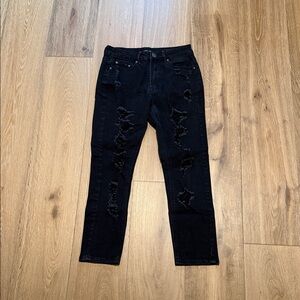 Almost Famous Black Straight Leg Jeans